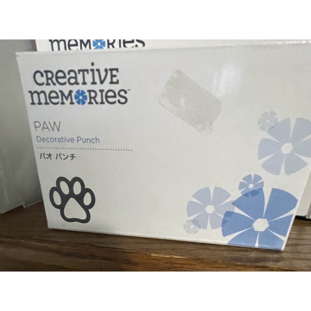 Creative Memories Paw Decorative Punch Print New